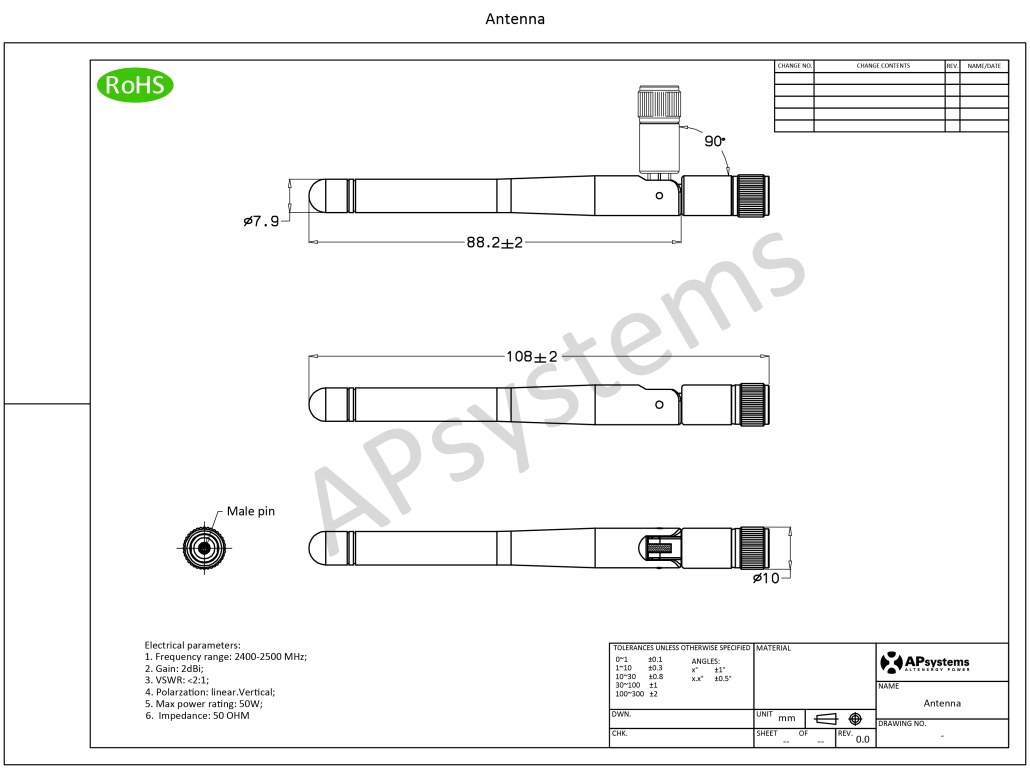 Antenna (supply) - Apsystems Emea